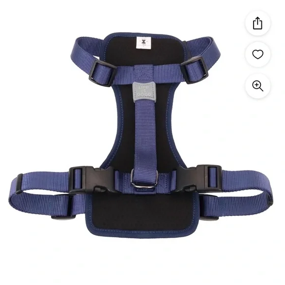 Life Is Good Plastic,Metal&Canvas FloralStep-in Dog Harness,Yellow Daisy Flowers - Picture 2 of 4